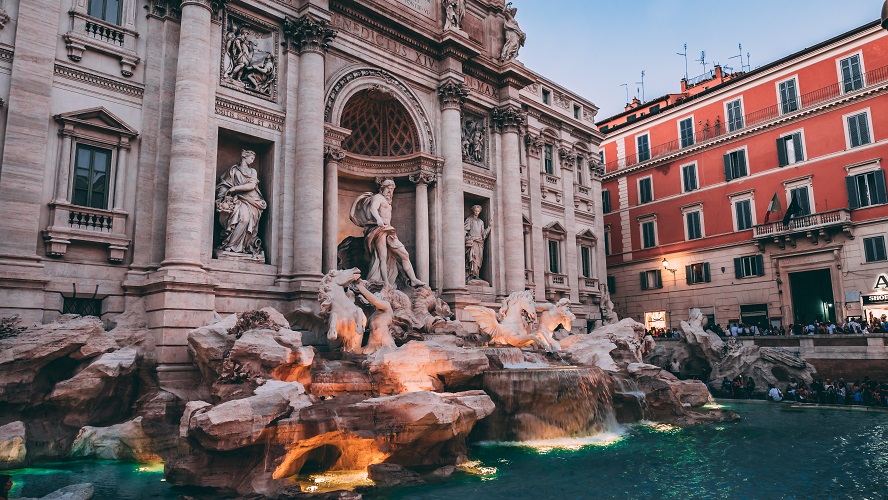 rzym atrakcje fontanna di trevi